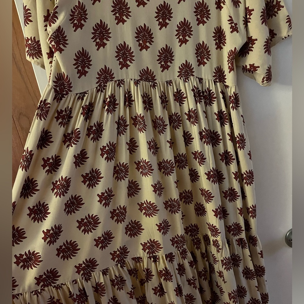 Christy Dawn Theo Dress in Brick Palmette - Picture 4 of 6